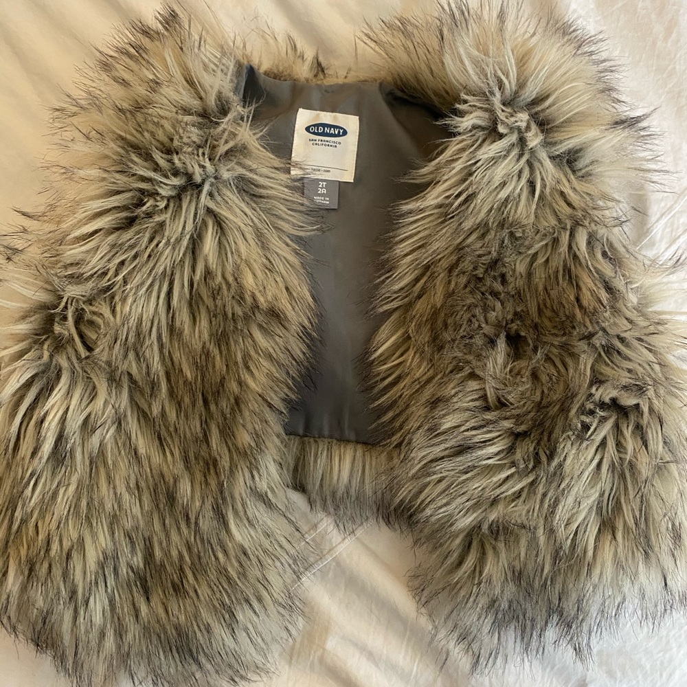 Old Navy Faux fur vest